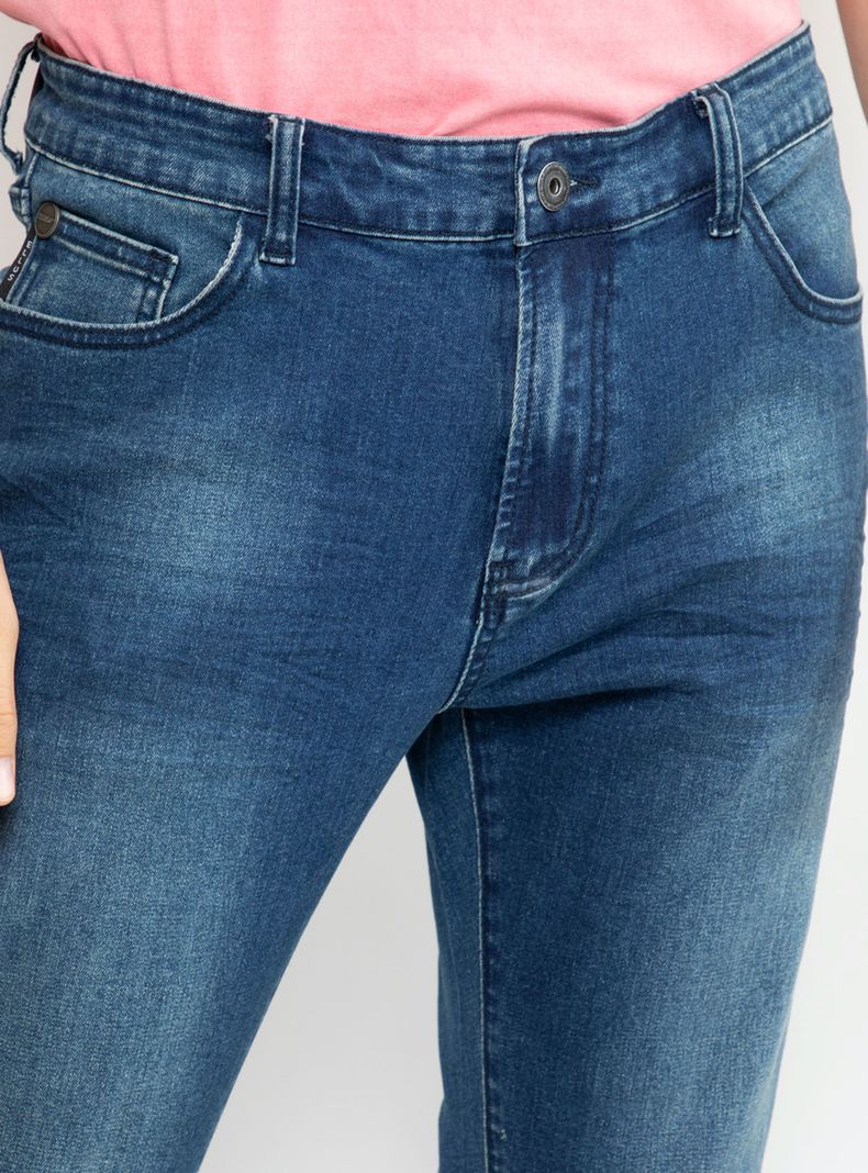 Jeans Slim Black Blue Five Pockets Basic-2