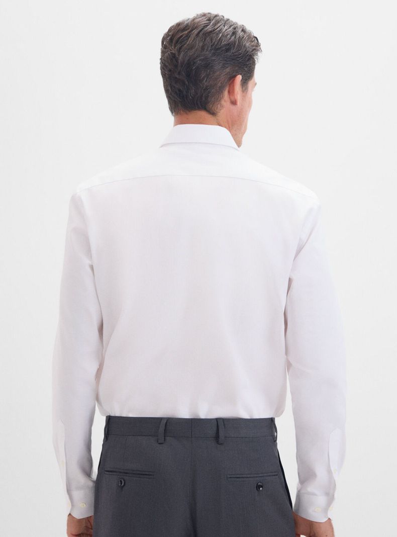 Camisa Vestir Pinpoint Liso Fácil Plancha-1