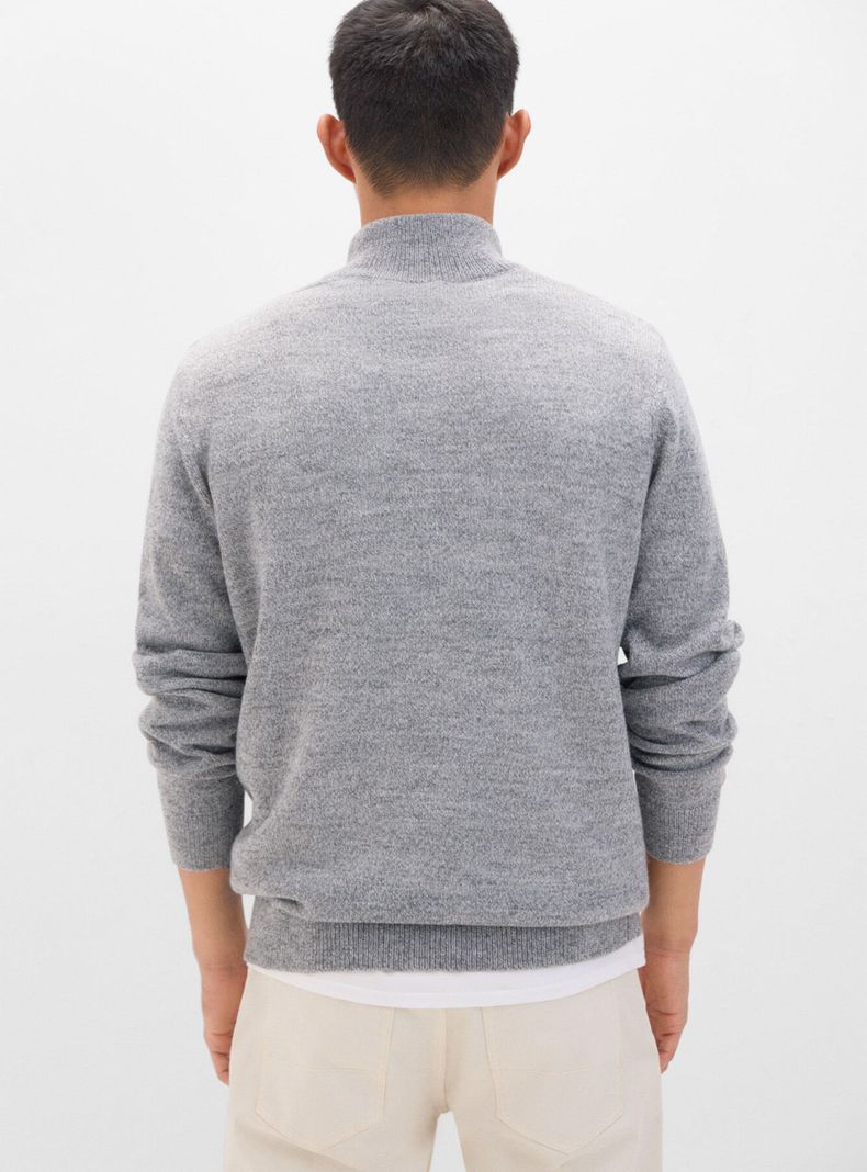 Sweater Lana Torzal Cuello Cremallera-1