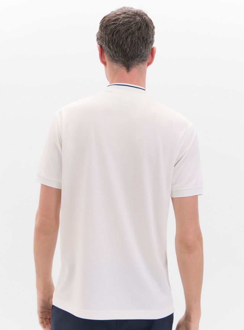 Polera Piqué Oxford Liso Cuello Contraste-1