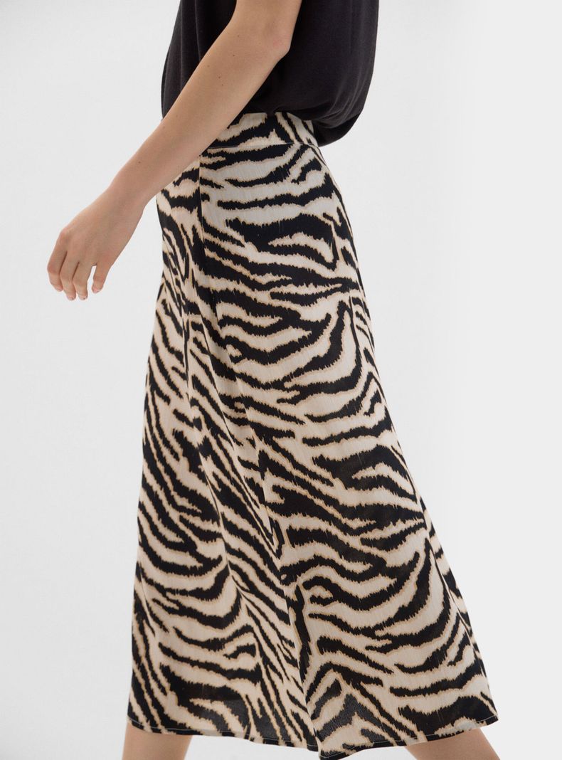 Falda Midi Estampada-2