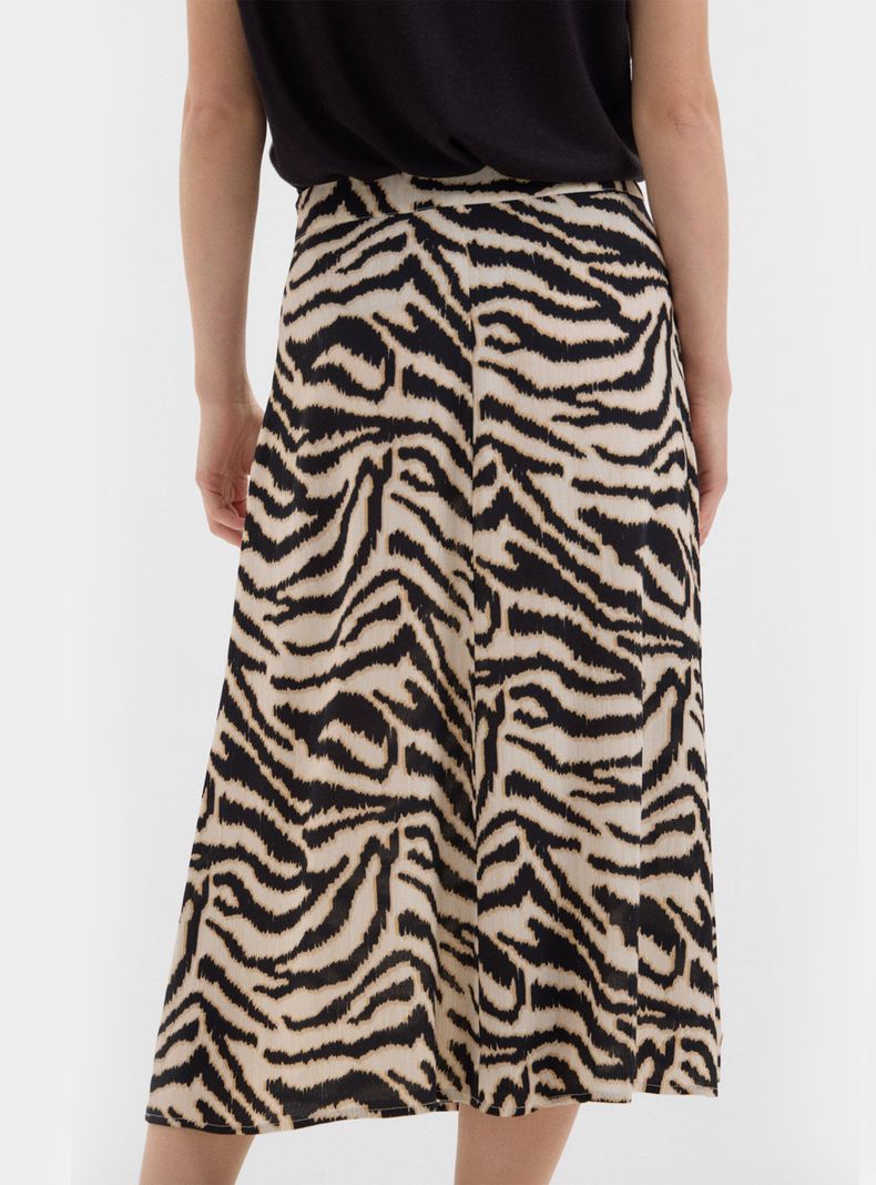 Falda Midi Estampada-1
