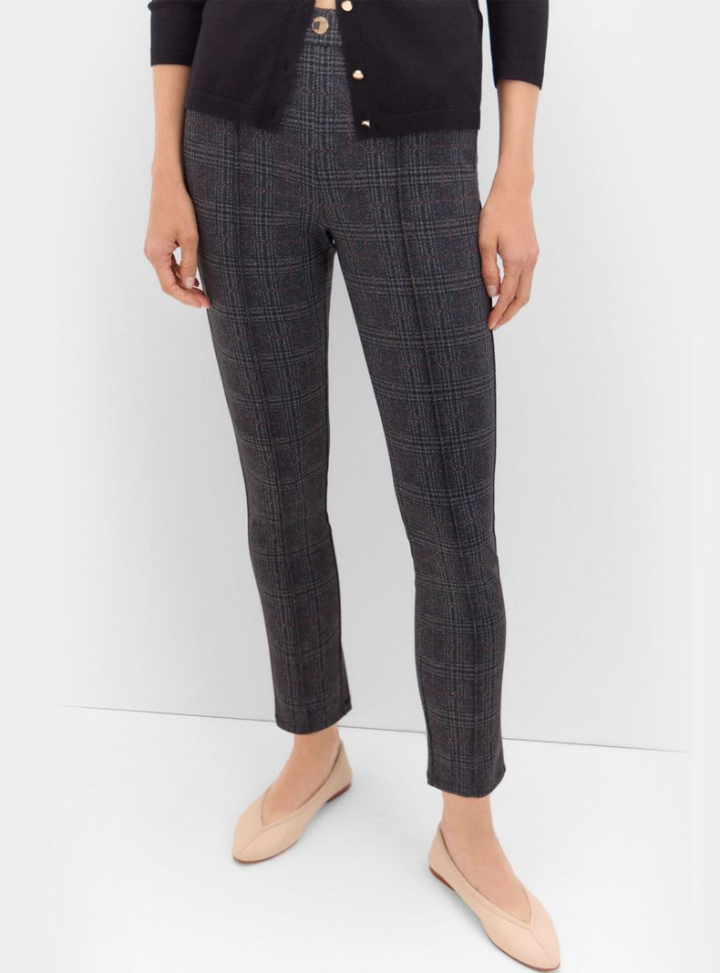 Jeans Legging con Botonadura Tiro Medio-0
