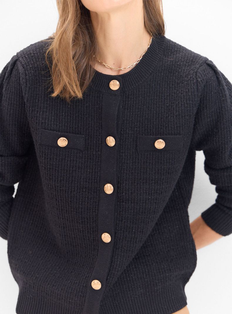 Chaqueta Jacquard Metalizado-3