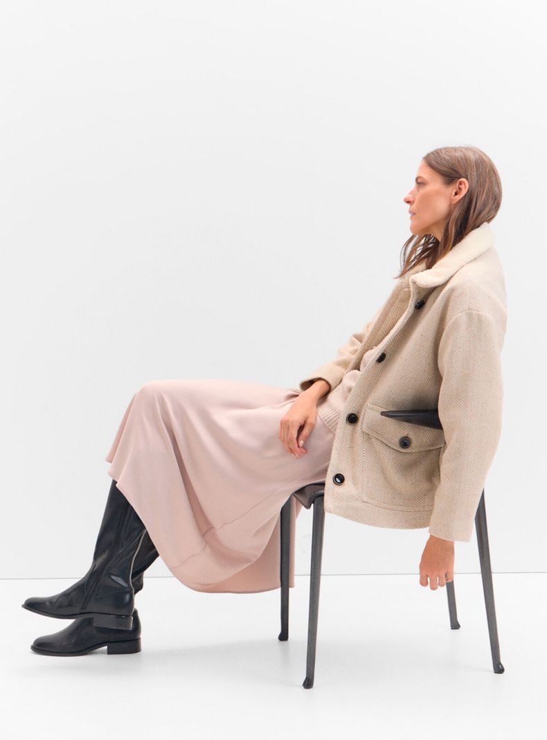 Chaquetón con Cuello Efecto Pelo-3