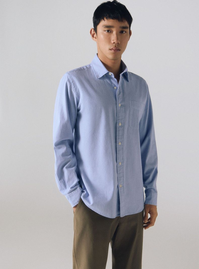 Camisa Twill Print Cuadros-0