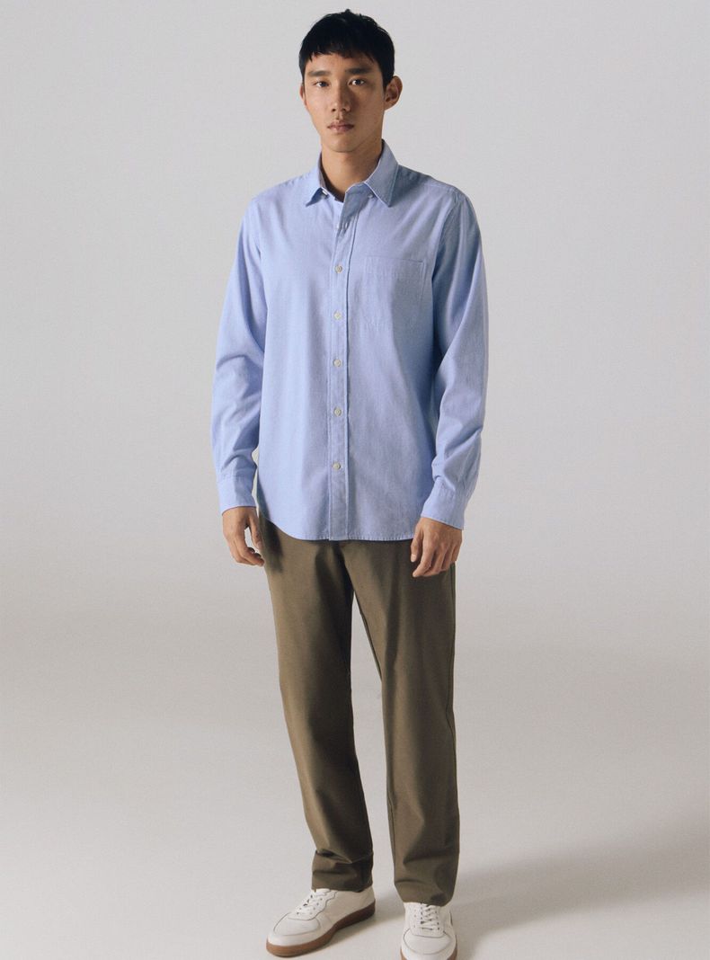 Camisa Twill Print Cuadros-4