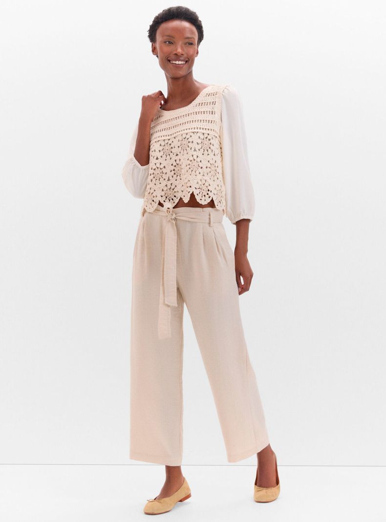 Blusa Combinada Frontal Crochet-3
