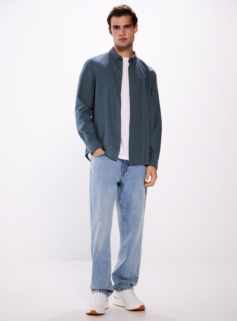 Camisa Oxford Casual Lisa-3