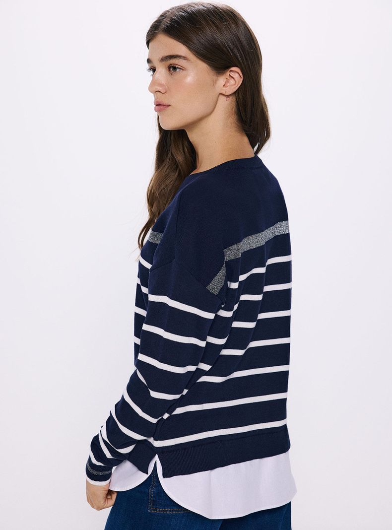 Sweater Love Combinado Algodón-1