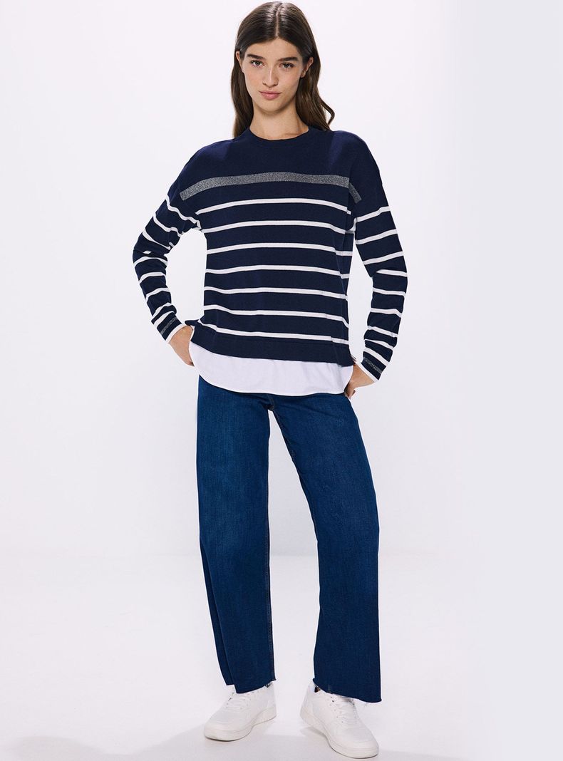 Sweater Love Combinado Algodón-3