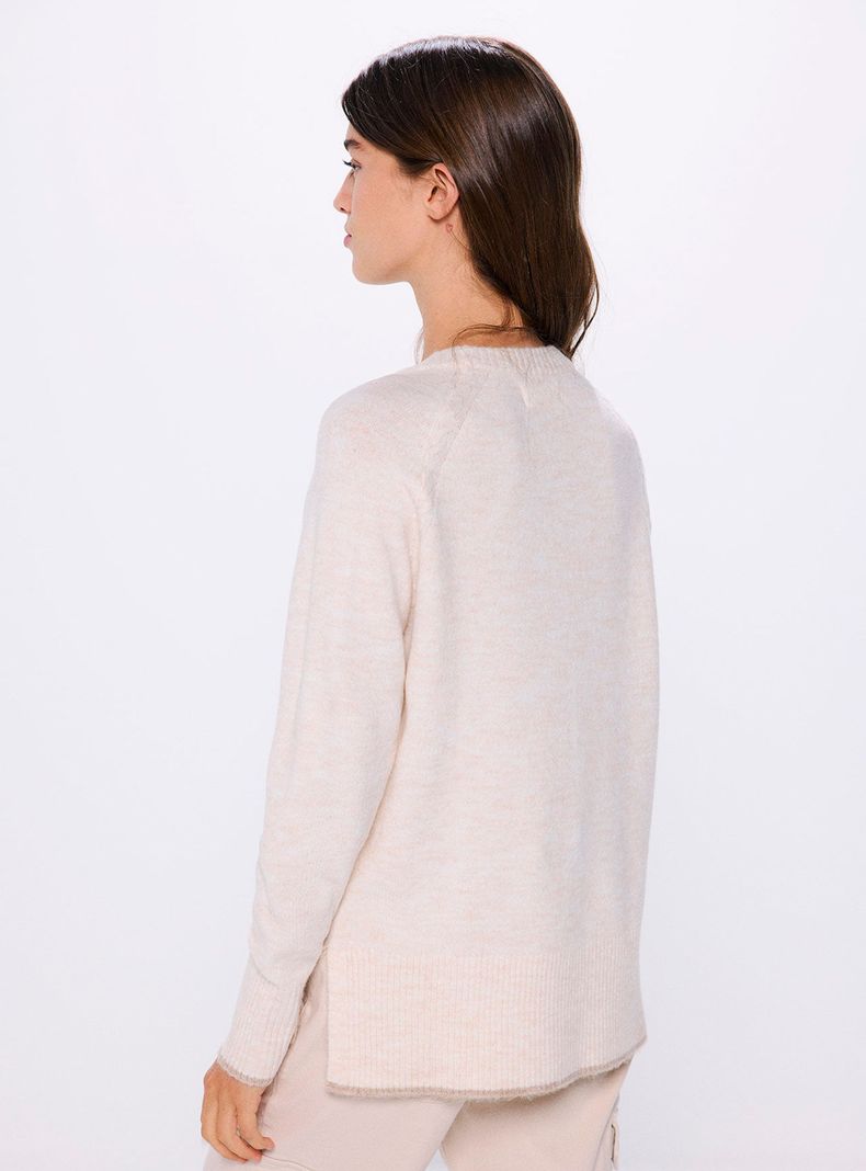 Sweater Cuello Redondo Contrastes-1
