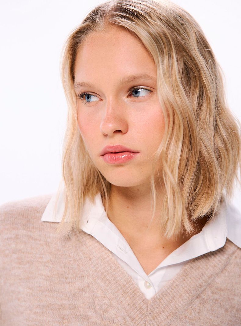 Sweater Combinado Camisero-2