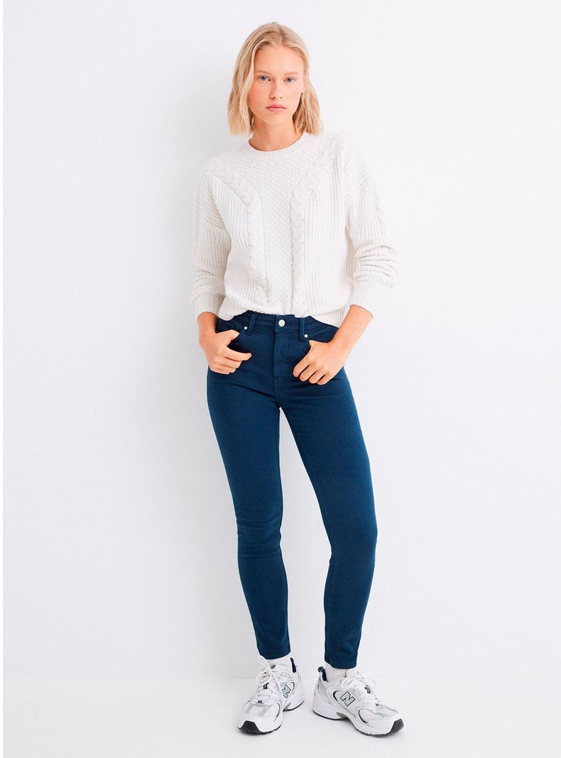Sweater Detalles Trenzados Chenilla-3