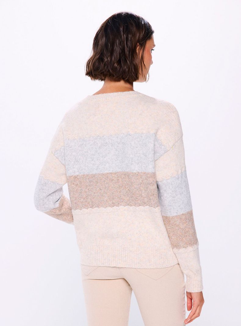 Sweater Color Block-1