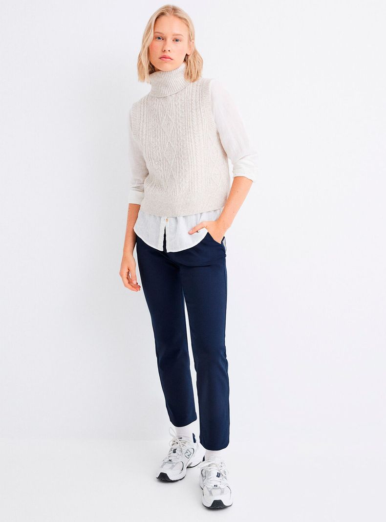 Chaleco Punto Cable Knit-4