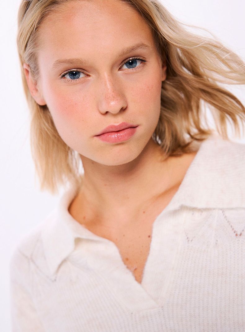 Sweater Polo Detalles Pointelle-2