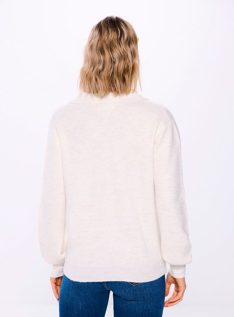 Sweater Polo Detalles Pointelle-1
