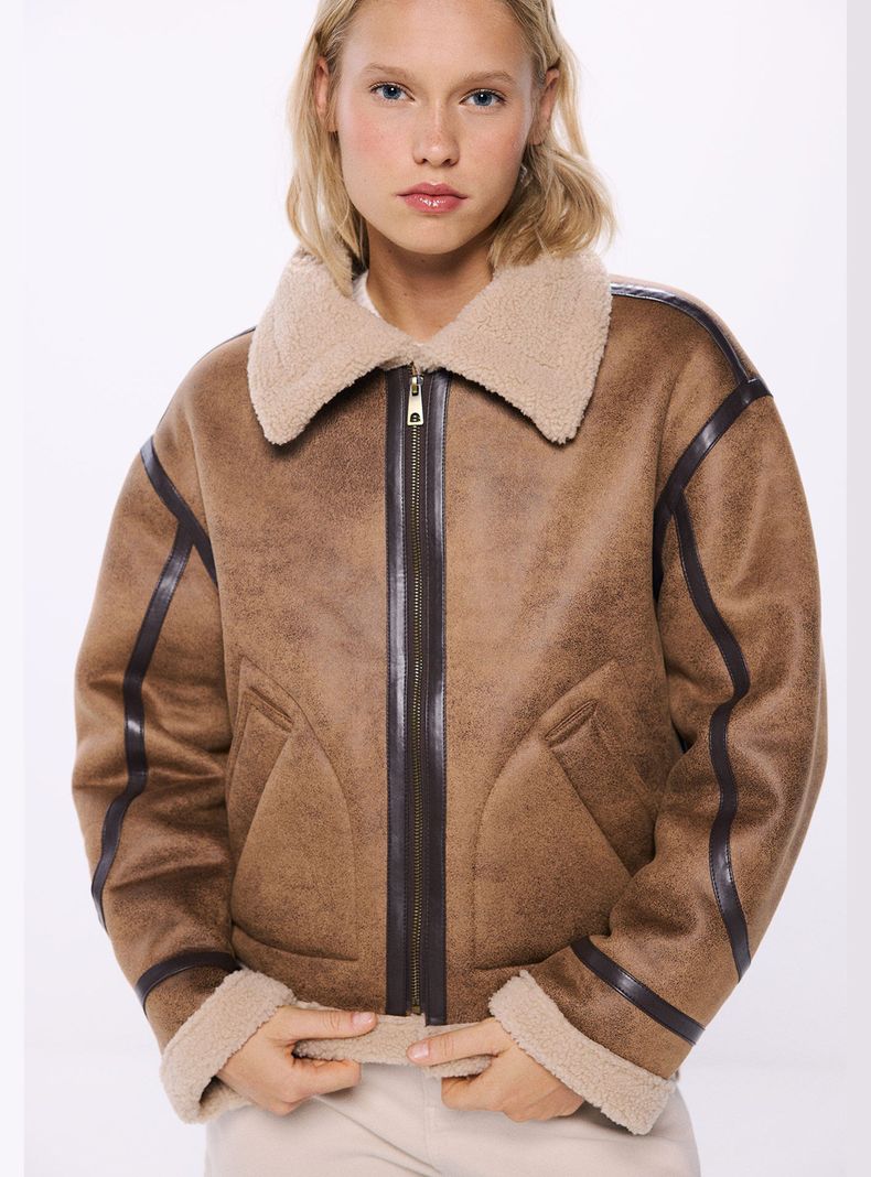 Chaqueta Doble Faz Contraste-4