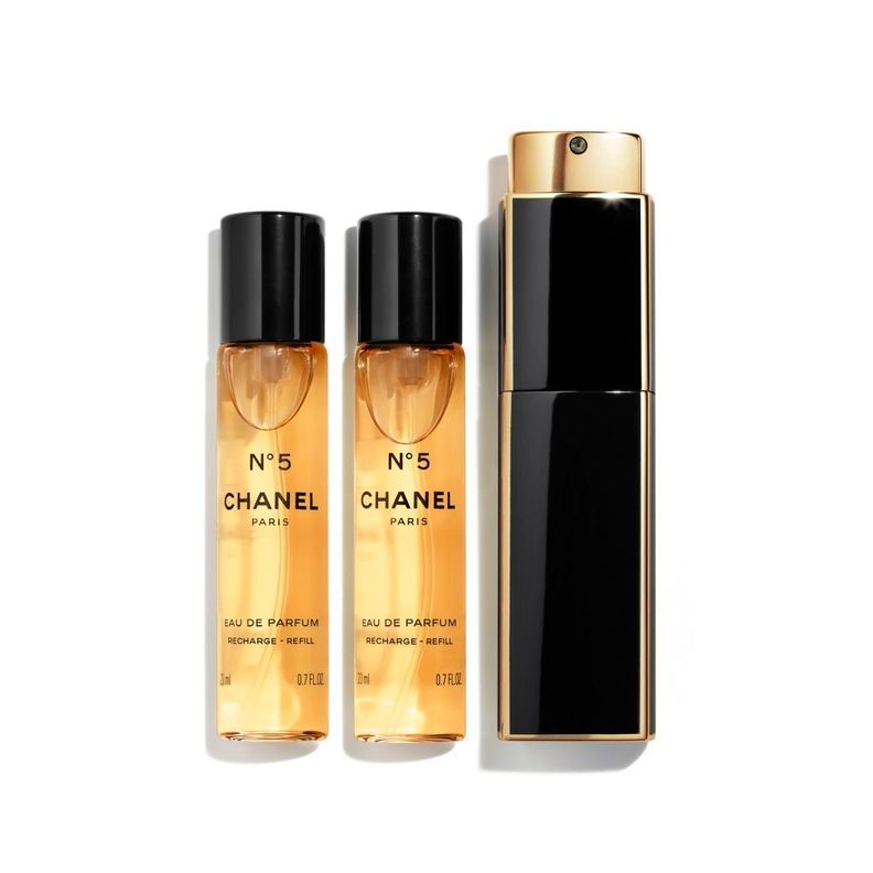 N°5 Eau de Parfum Purse Spray and 2 Refills   3 x 20 ml-0