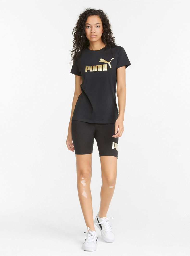 Polera Metallic Frontal Logo ESS Tee-2