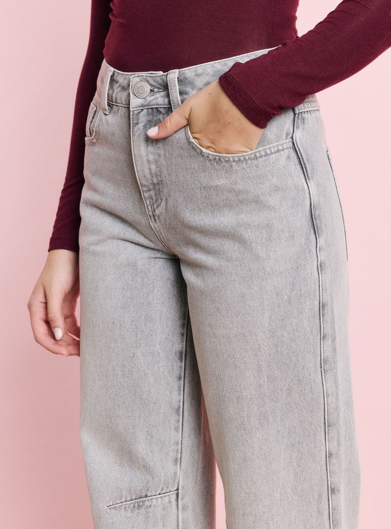 Jeans Straight con Pieza de Ajuste Cintura Trasera-2