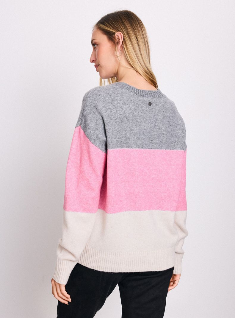 Sweater Color Block Lurex-1