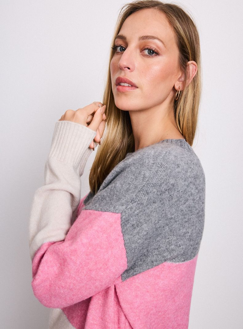 Sweater Color Block Lurex-3