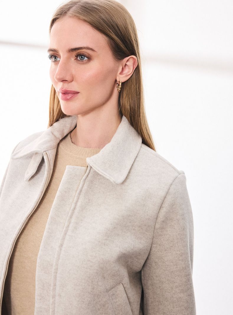 Chaqueta Bomber con Elástico en Cintura-2