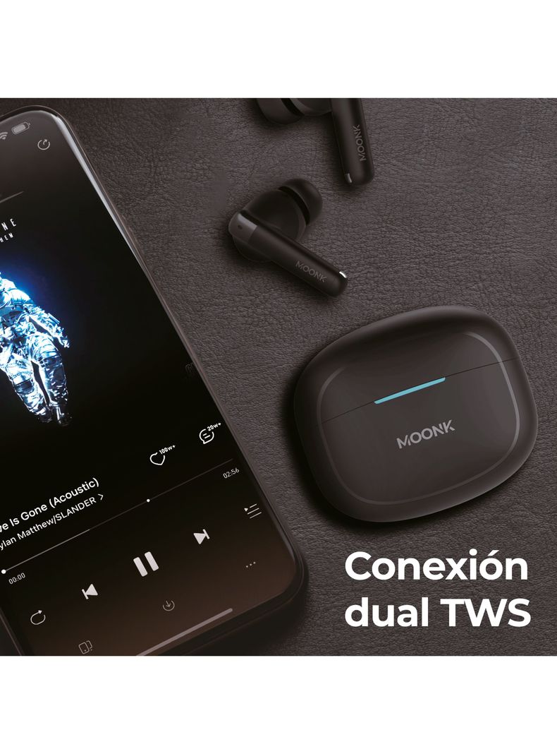 Audífonos Bluetooth True Wireless ENC Negro-2