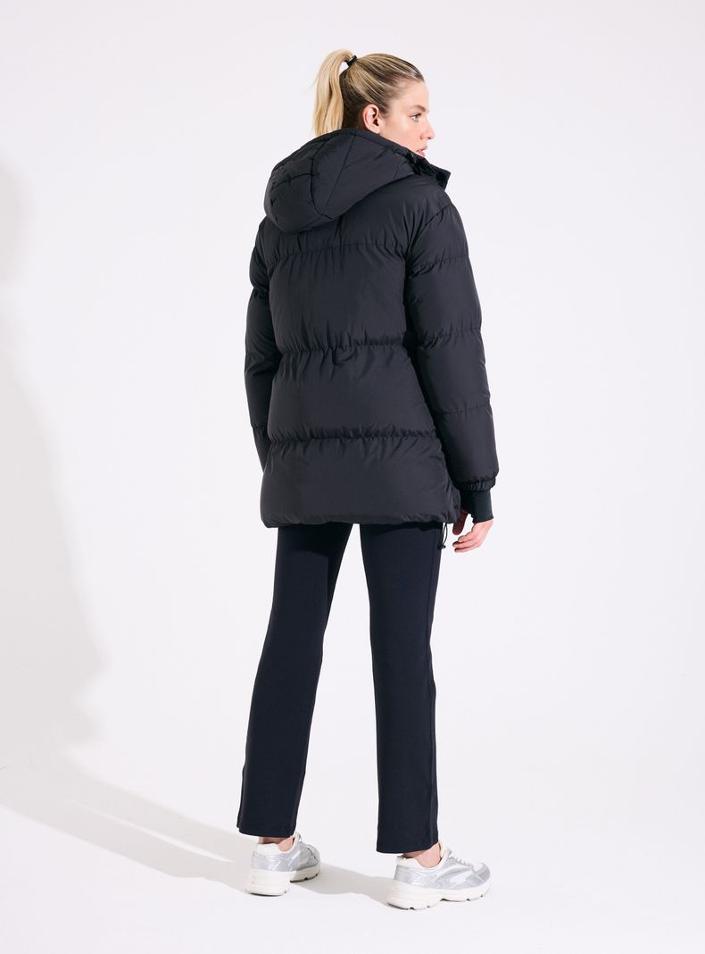 Parka Larga Oversize con Capucha-5