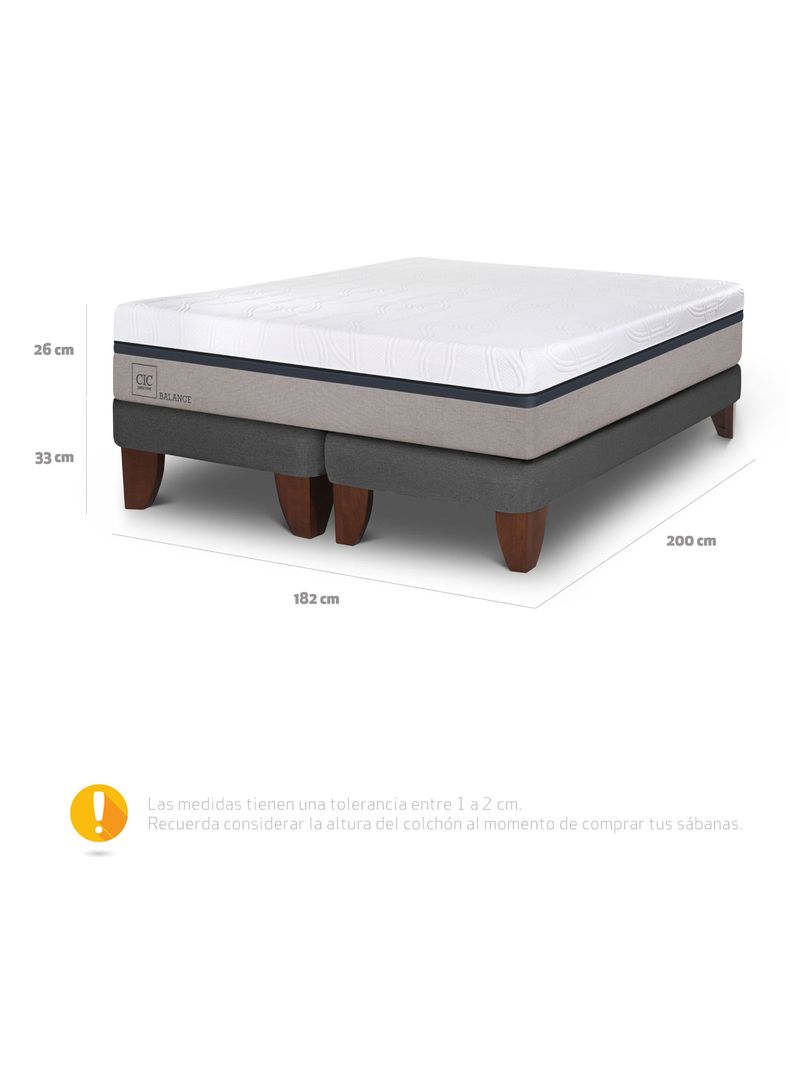 Cama Europea Balance King Base Dividida-1