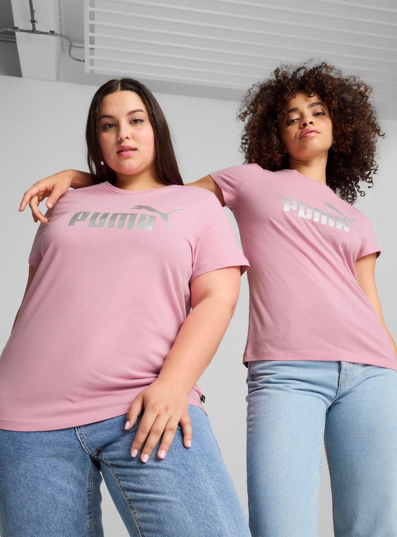Polera Graphics Ess+ Metallic Logo Tee-0