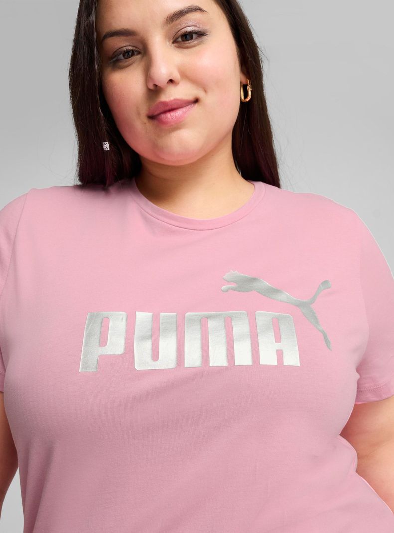 Polera Graphics Ess+ Metallic Logo Tee-3