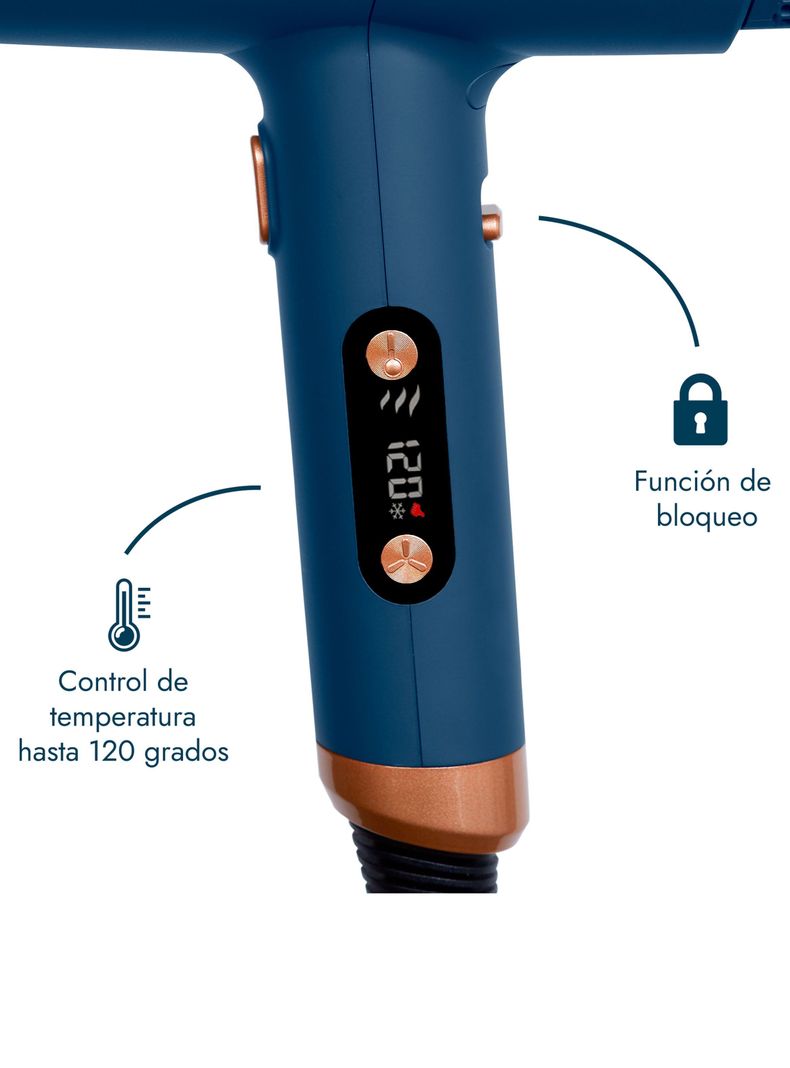 Secador de Pelo Profesional Airvolution Pro Azul-3