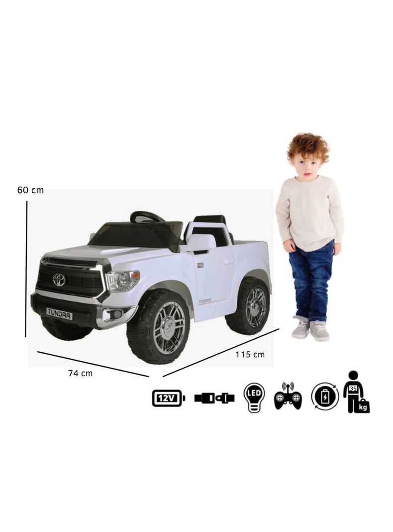 Auto a Batería Toyota Tundra Blanco-4