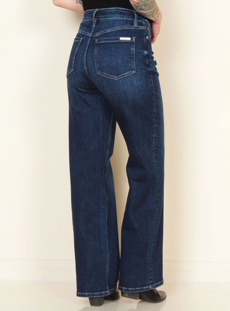 Jeans Recto Tiro Alto 1 Botón-1