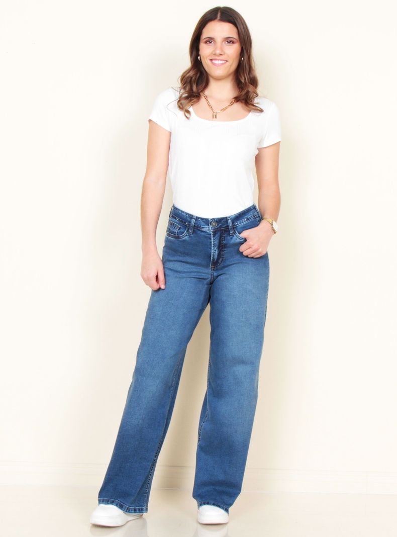Jeans Recto Tiro Alto Pretina-3