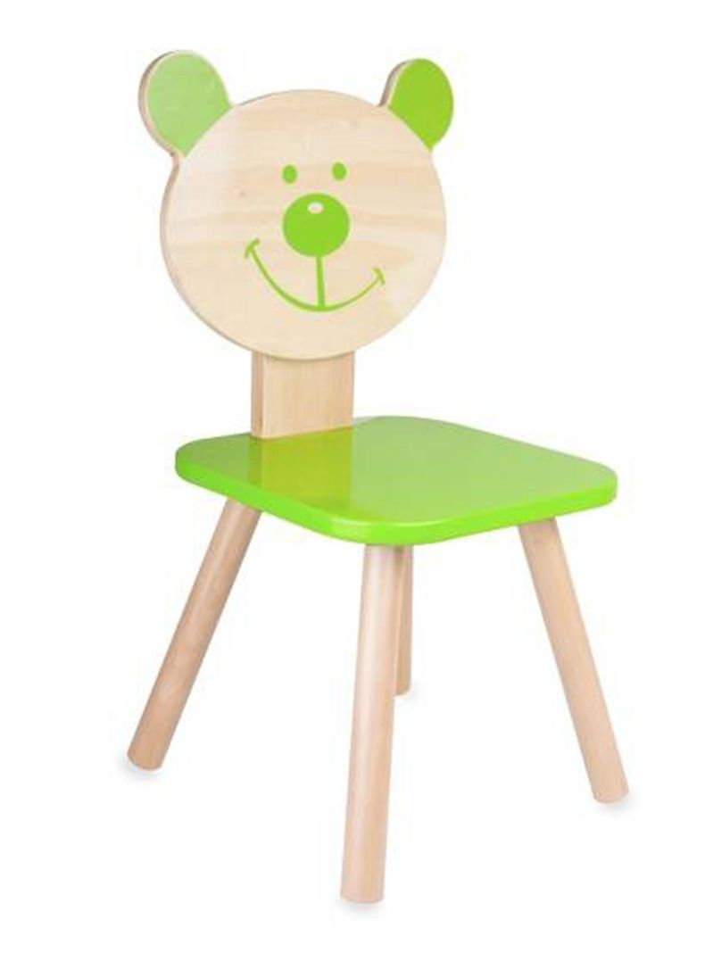 Silla Kidscool Madera Osito Verde-0