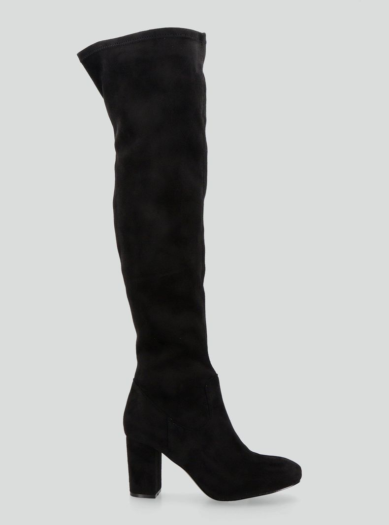 Bota Tipo Bucanera Efecto Gamuza Mujer-1
