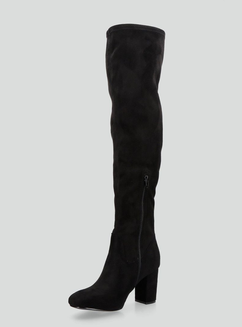 Bota Tipo Bucanera Efecto Gamuza Mujer-2