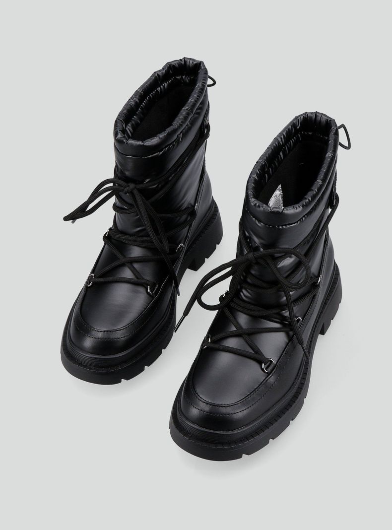 Bota Acolchada Plataforma Mujer-4