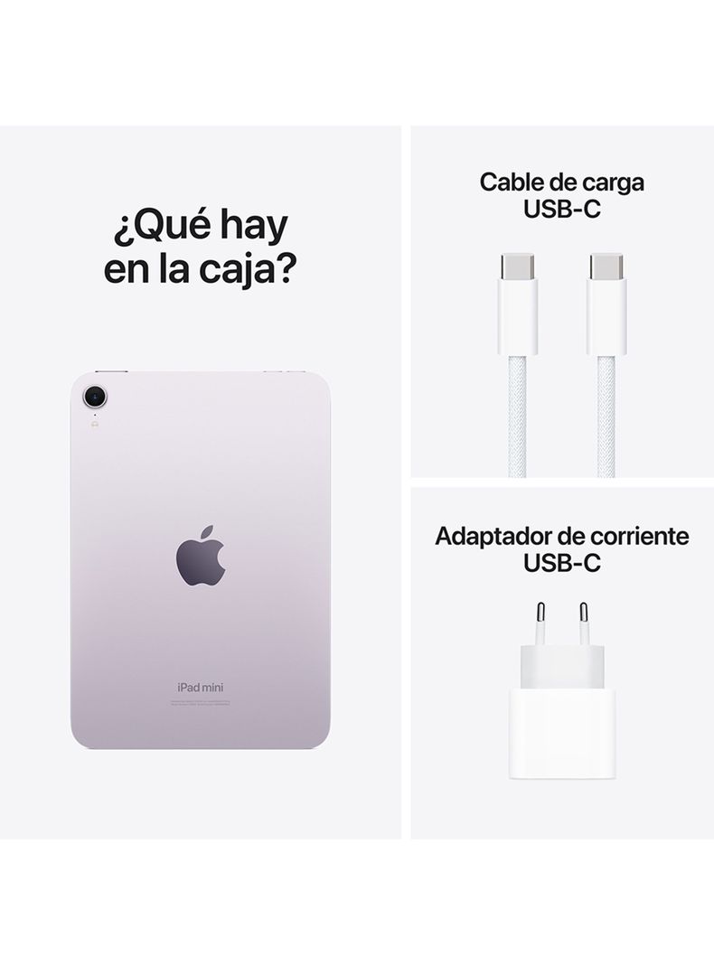 Apple iPad Mini 8.3" WiFi 128GB Chip A17 Pro Morado-3
