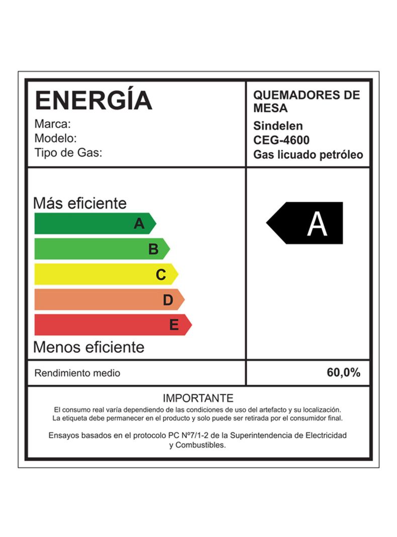 Encimera a Gas Sindelen 4 Quemadores CEG-4600IN-4