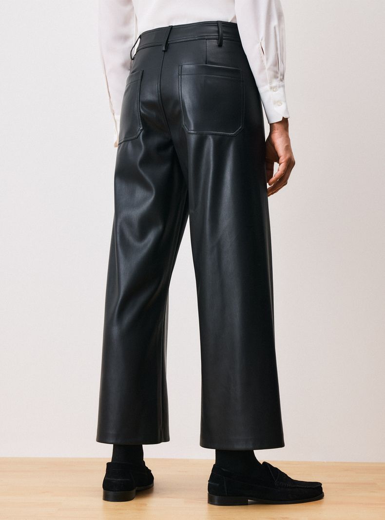 Pantalón Marine de Cuero Sintético-1