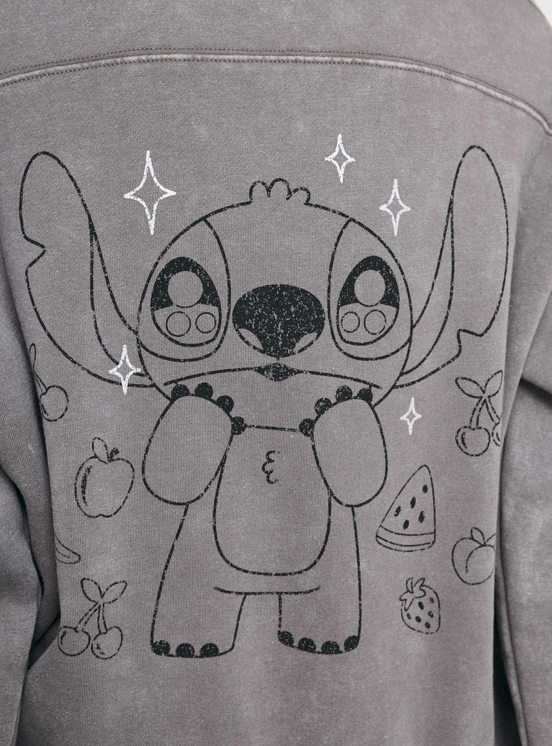Polerón Licencia Stitch Plateado-3