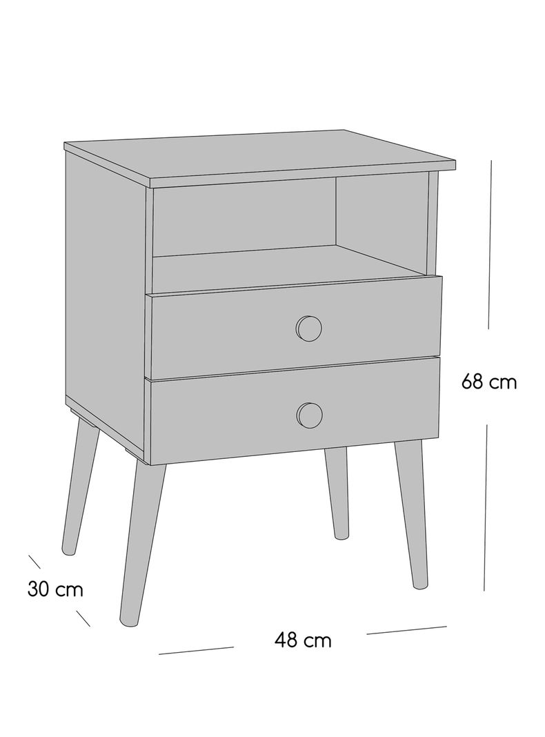 Cama Europea Merci King + Respaldo Merci + Velador Malaga Grey-2