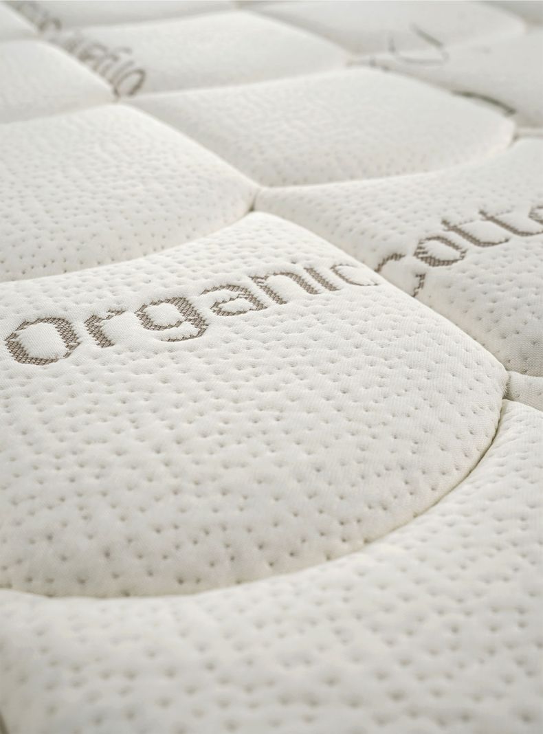 Cama Europea Cotton Organic 2 Plazas Base Dividida + Respaldo Dublín Menta-2