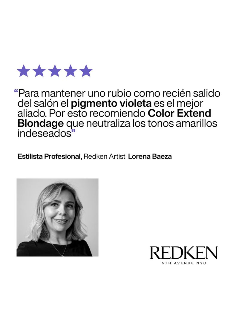 Shampoo Matizador Cabello Rubio Color Extend Blondage 300ml Redken-4
