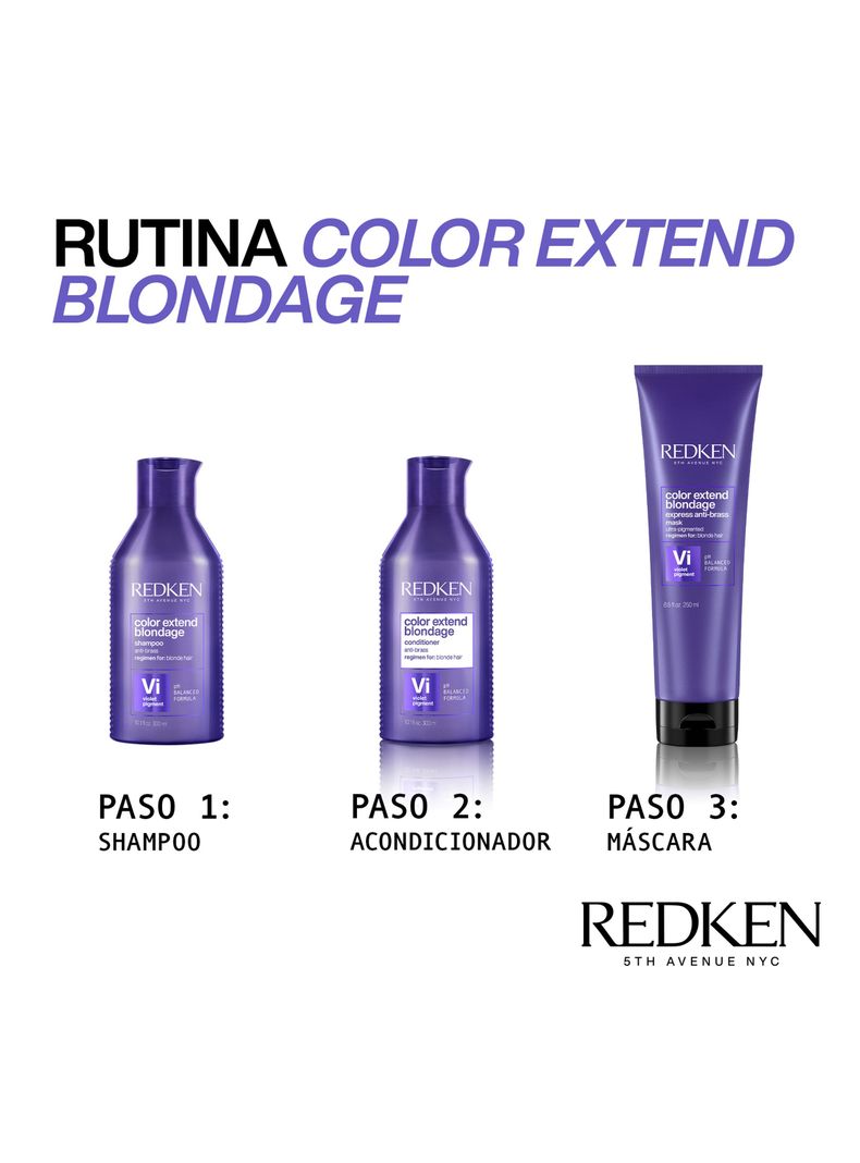 Shampoo Matizador Cabello Rubio Color Extend Blondage 300ml Redken-5